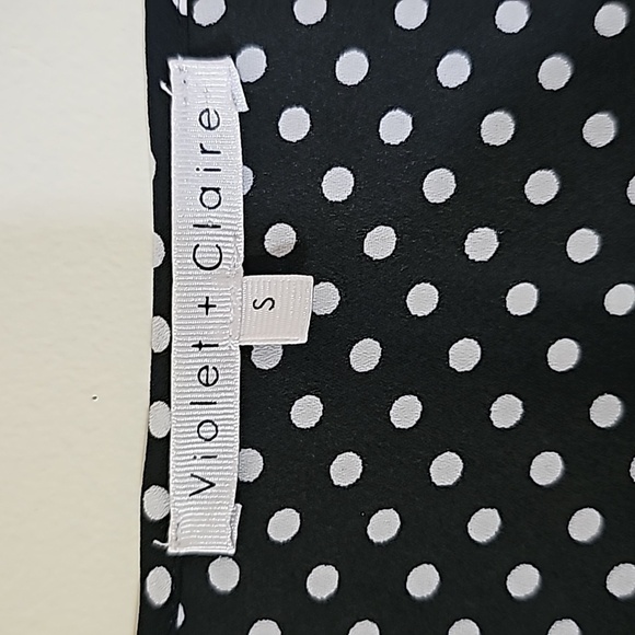 Violet + Claire Polka Dot Bell Sleeves  Top Size S - Picture 2 of 6